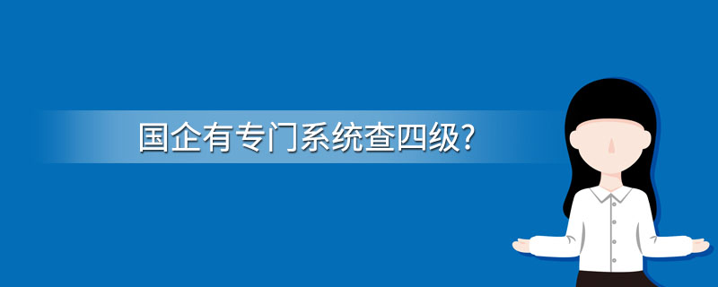 国企有专门系统查四级?