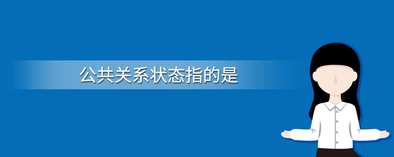 公共关系状态指的是