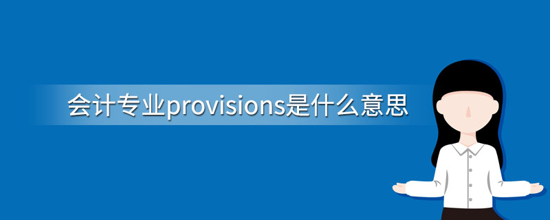 会计专业provisions是什么意思