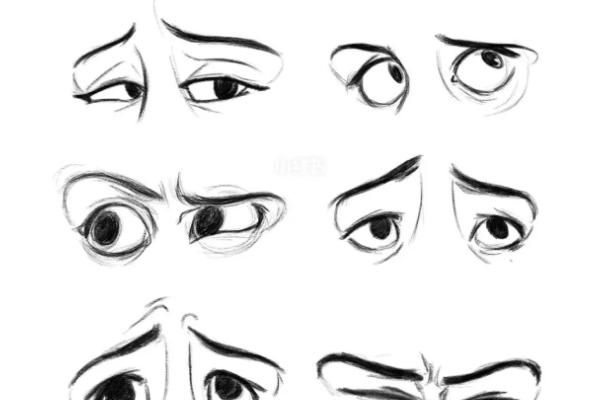卡通风格插画人物眼睛怎么画，先需要临摹进行练习