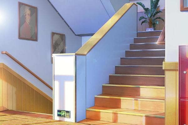 怎么画插画的室内楼梯，先找好一个合适的角度