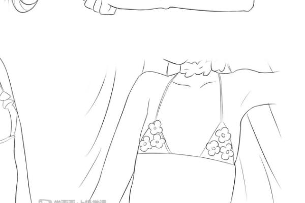 动漫女生的胸部怎么画，不同角度的画法不同