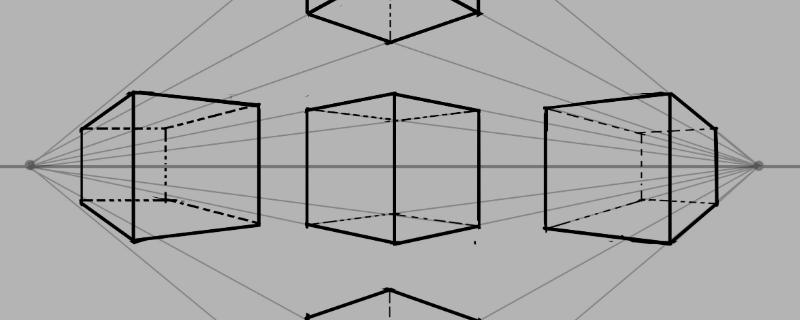 零基础学画画怎么自学透视关系，首先要了解透视原理