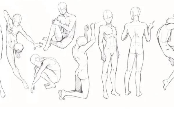 正面的人体结构中线怎么画，可以借用对称工具画