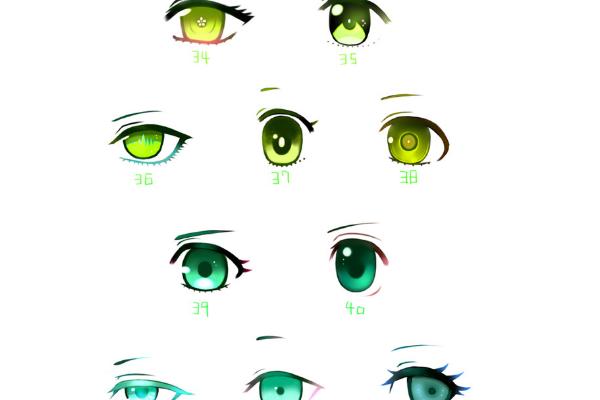 二次元漫画人物眼睛的上色顺序，先上一层固有色