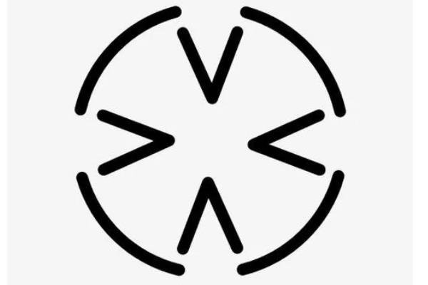 拥抱效果的logo如何绘制，删除圆形的多余部分可形成环抱效果