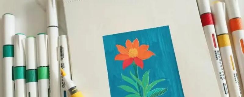 马克笔怎么叠色和混色，先用最浅的颜色垂直反复渲染几次