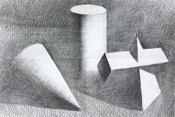 素描分为几个阶段进行，首先是学习理论知识