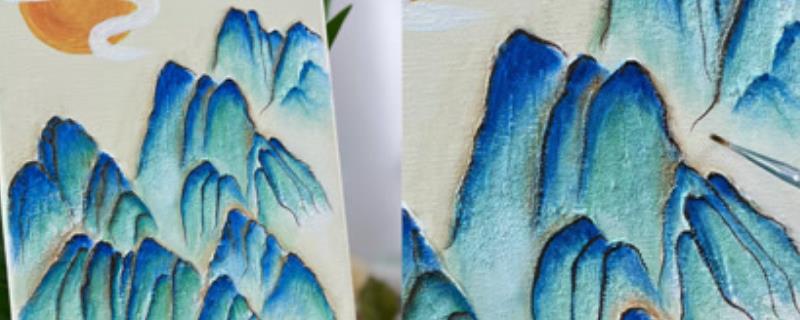 用多细的石英砂绘制肌理画,40-100目比较合适