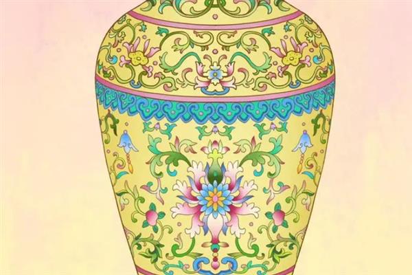 花瓶插画如何画对称，首先需要构建花瓶的基本形状