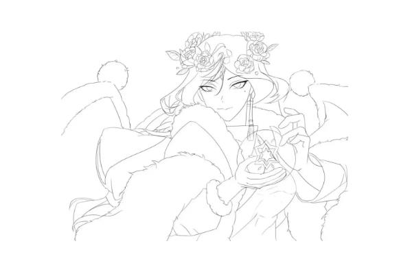 怎么画漫画透视，先将构图按照物体上下左右顺序划分好