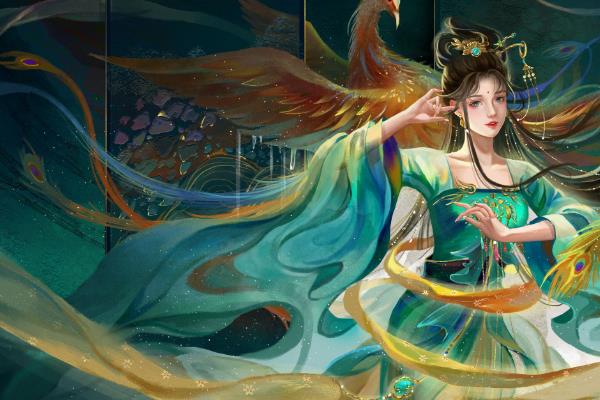 古风游戏原画绘画的练习方法，首先需要注意构图