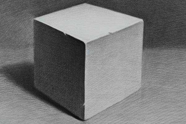 用素描画香蕉的方法，用直线勾出香蕉的位置和轮廓