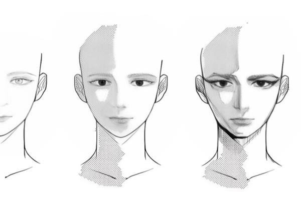 动漫插画阴影的绘画方法，根据光源的发出方向决定阴影位置