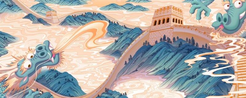 国潮插画和扁平风插画的区别，后者包含前者属于上下级的关系