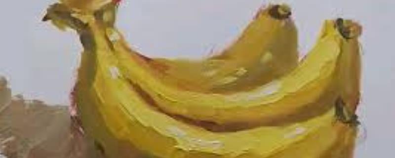 怎么画水粉静物中的香蕉，首先要把形打好