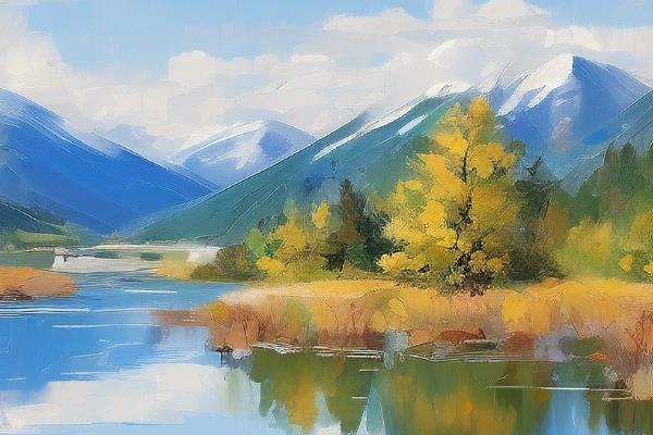 怎么用油画棒画风景，需借助工具来铺底色