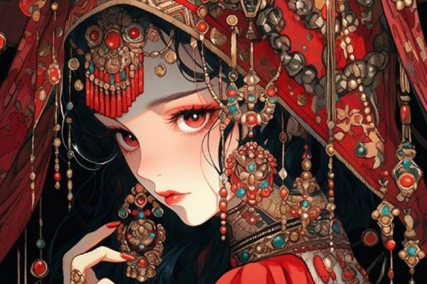 古风插画与日系插画的特点，前者是根据国人的特征去描述、后者以二次元为主