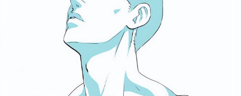 如何绘制人体的脖子肩膀，颈部画细些向下逐渐变宽