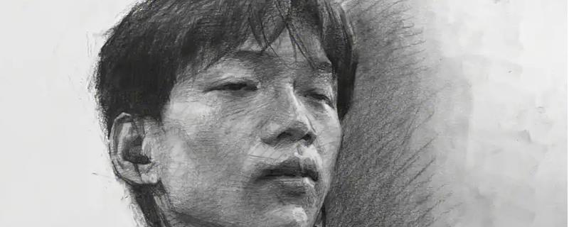 怎么画素描中男性的头像,结构会比较明显