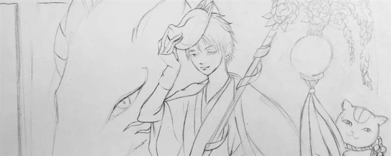 怎么画日漫中的草地，可以板绘也可以手绘