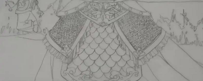 怎么画动漫盔甲,第一步是需要准确的画线稿
