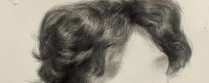 素描头发如何画，需要根据脸型起线稿