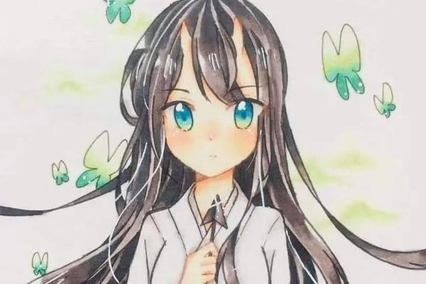 卡通人物怎么用固体水彩上色，从画面最大面积的部分开始画起