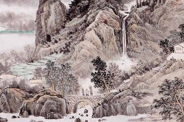 怎么画山水画，常用表现手法有勾、皴、擦、点