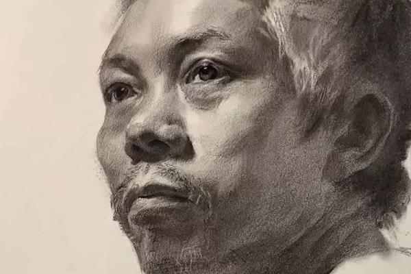 画素描头像的方法，画出轮廓确定五官后再完善细节