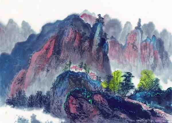 有意境的中国古典山水国画图片