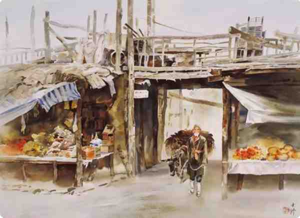 著名水彩画家陈士修水彩画欣赏