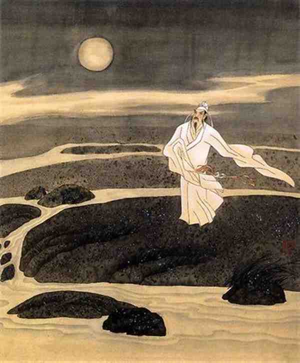 萧玉田手绘古代宫廷人物水墨画图片