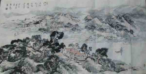 国画大师杨文艺手绘花鸟水墨画图片