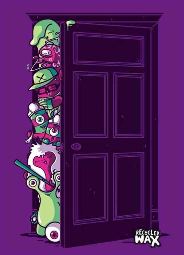 Recycledwax手绘密集型插画图片