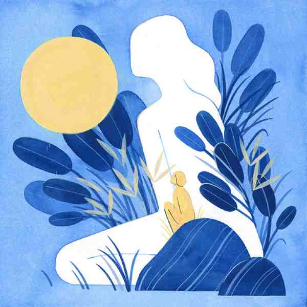 插画师Maggie Chiang人与自然水彩插画作品