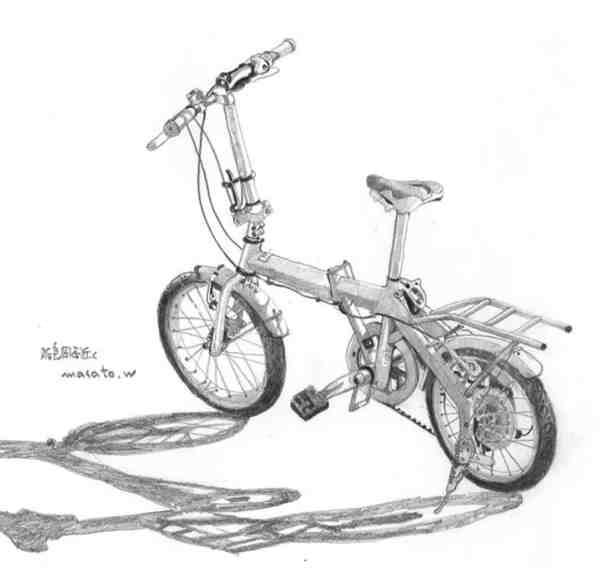 日本画家 Masato Watanabe 铅笔街景速写作品