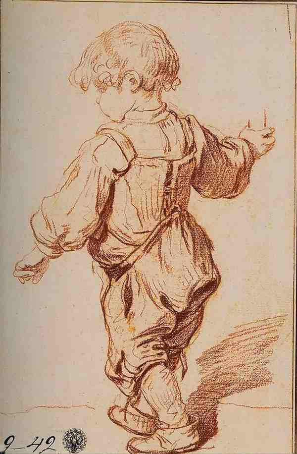 法国画家让-巴蒂斯特·格勒兹人物素描画欣赏