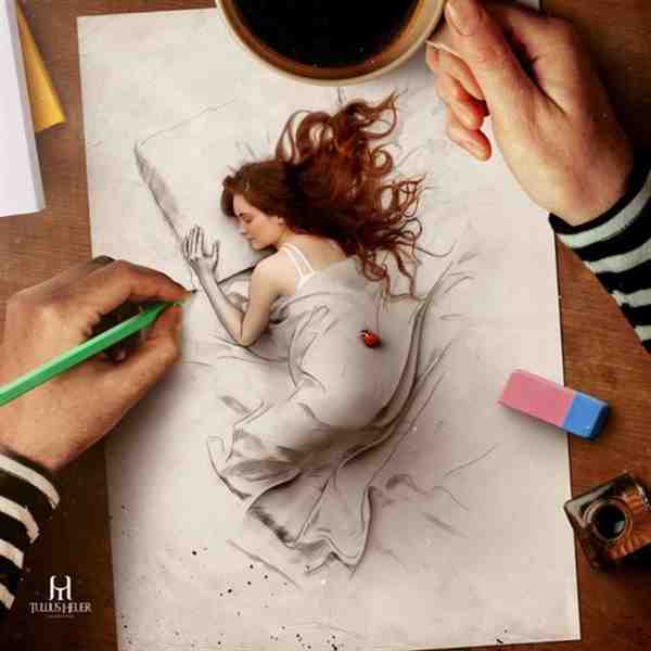 呼之欲出手绘美女图片大全赏析