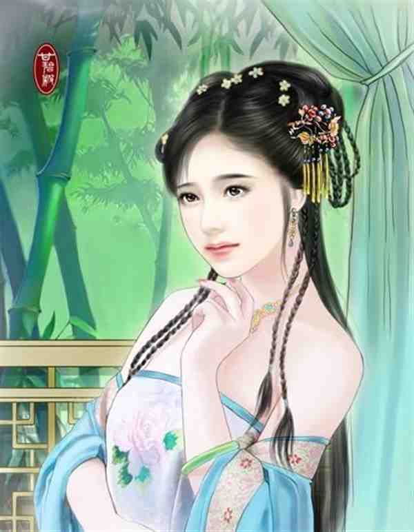 仙气十足唯美手绘气质古风美女