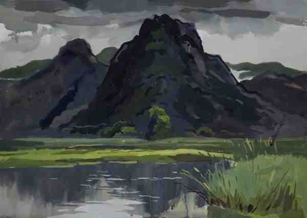 蒋才坤教授艺术水粉画作品鉴赏