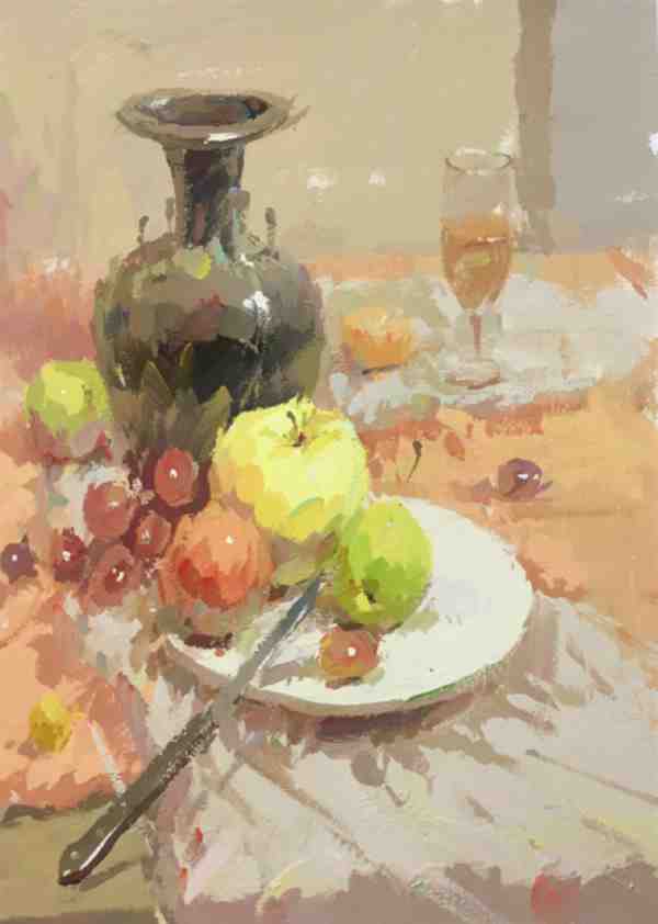 水粉静物临摹作品图片大全