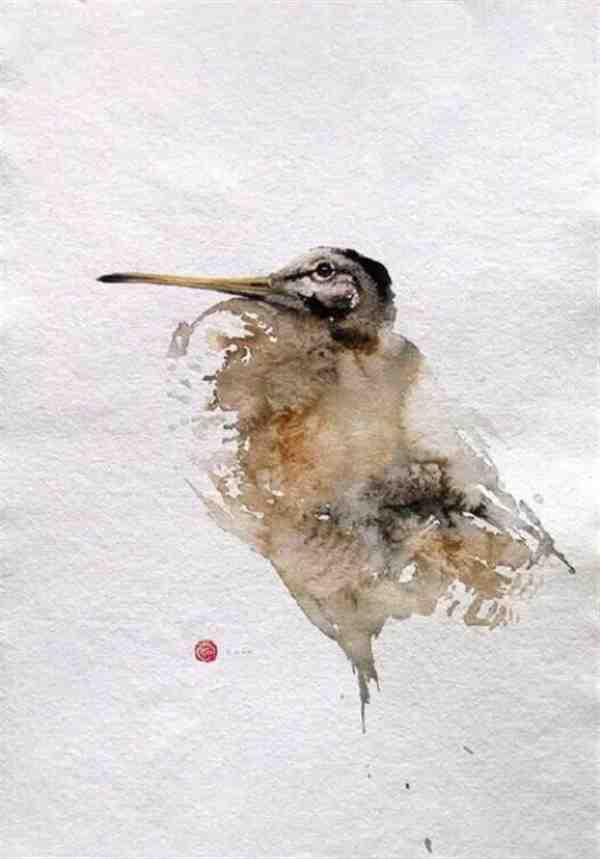 美国艺术家 Karl Martens 的水彩作品