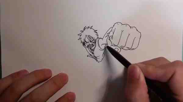 海贼王草帽路飞手绘彩铅画教程