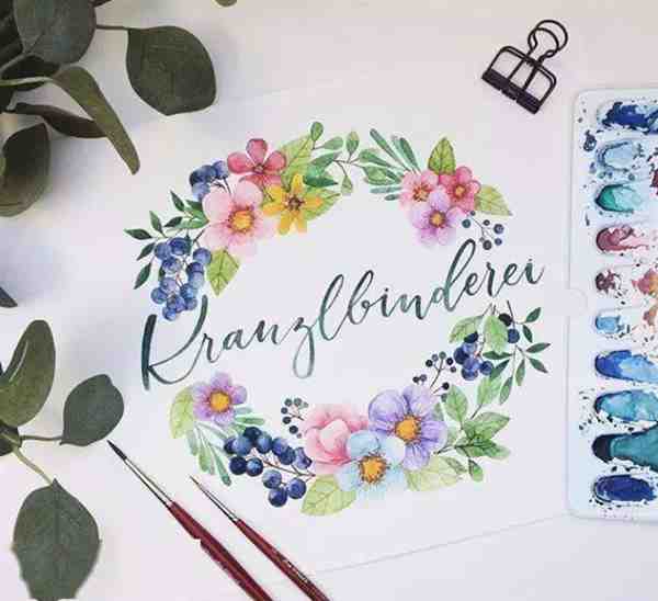 唯美简单又漂亮的水彩画作品图片