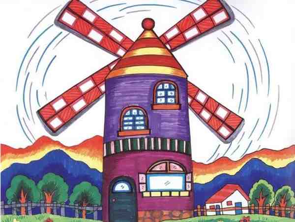 简单好看的水粉风景画鉴赏