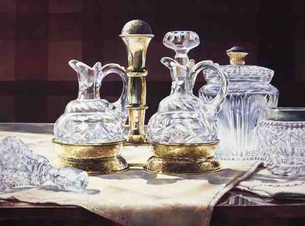 西班牙水彩画家Lana Matich Privitera瓷器水彩画作品欣赏