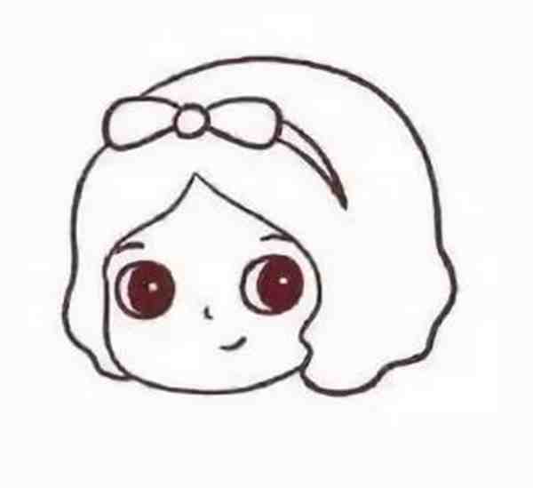 白雪公主卡通版绘画教程