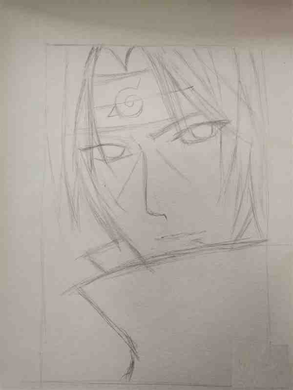 宇智波鼬的绘画教程