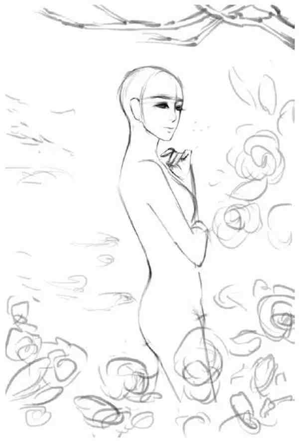 古风人物漫画绘画简画入门教程